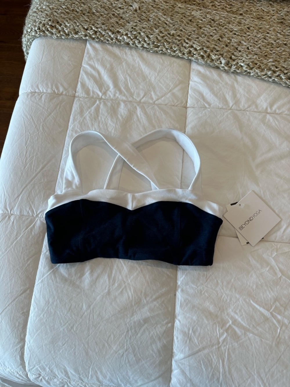 Beyond Yoga Navy Spacedye Sports Bra